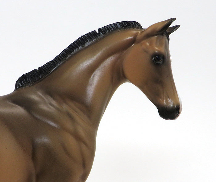 BAM BAM - BUCKSKIN BLANKET APPALOOSA WEANLING MODEL HORSE - 10/12