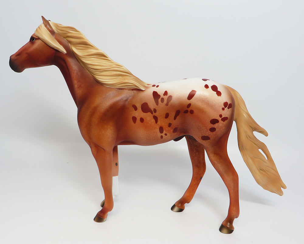 ECTOR-OOAK RED APPALOOSA SPANISH MUSTANG MODEL HORSE 06/01/17