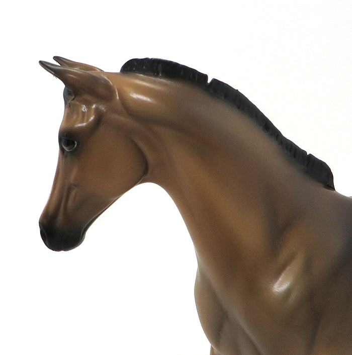 BAM BAM - BUCKSKIN BLANKET APPALOOSA WEANLING MODEL HORSE - 10/12