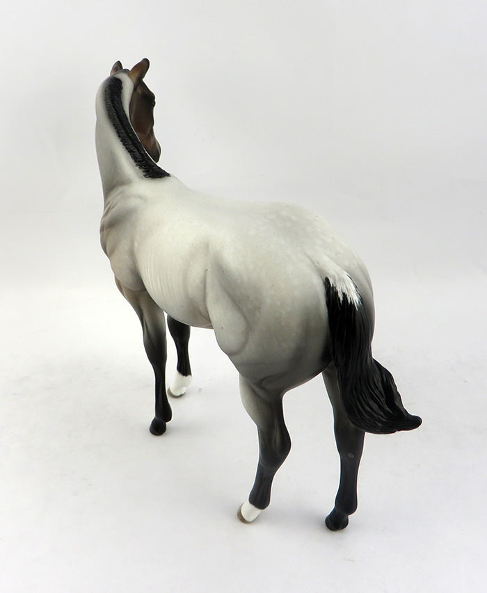NOT AT THE MOMENT-OOAK BLUE ROAN RABICANO WEANING MODEL HORSE 12/22