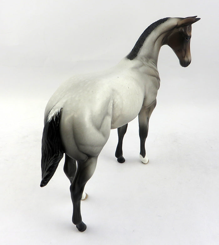 NOT AT THE MOMENT-OOAK BLUE ROAN RABICANO WEANING MODEL HORSE 12/22