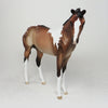 TICKLE MY FANCY-OOAK-ETCHED BAY PAINT WEANLING MODEL HORSE 12/10