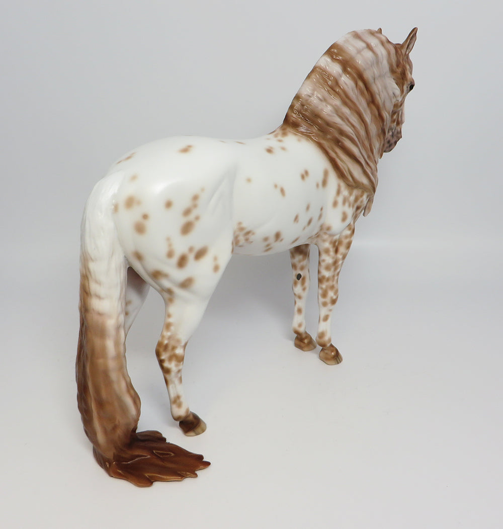PS RAZA~OOAK CHESTNUT APPALOOSA ANDALUSIAN MODEL HORSE BY SHERYL LEISURE 6/1/17