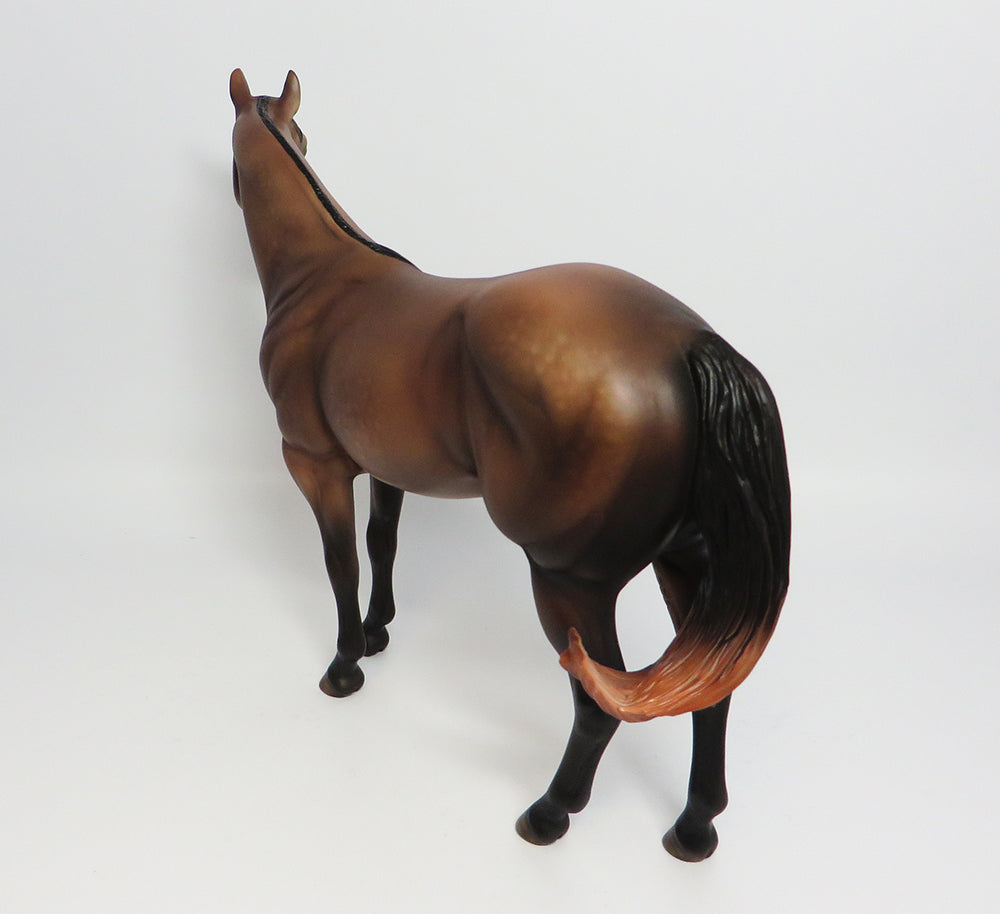 BLOCK PARTY~OOAK DAPPLE BAY ISH MODEL HORSE 6/1/17