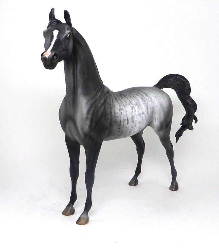 BLACK CLOUD-OOAK-BRIDLE ARABAIN MODEL HORSE 12/10