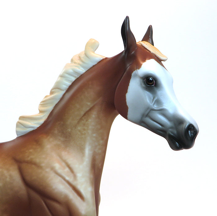 FEELING FINE - OOAK CHESTNUT  YEARLING MODEL HORSE - 2/5