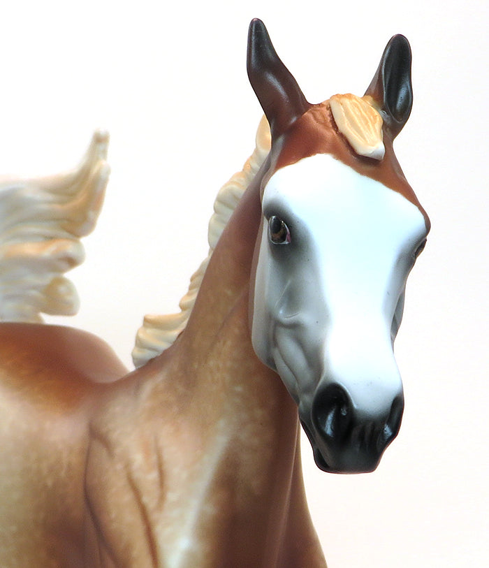 FEELING FINE - OOAK CHESTNUT  YEARLING MODEL HORSE - 2/5