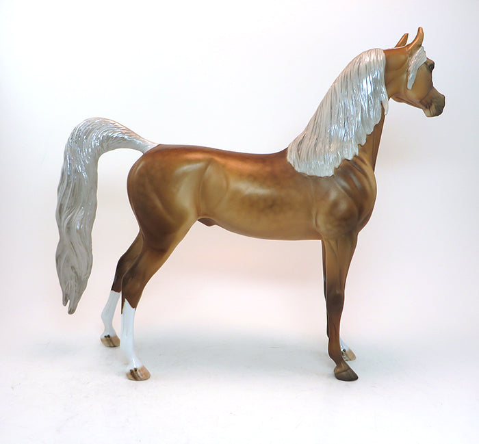 DOWN PAYMENT - OOAK SOOTY PALOMINO ARABIAN MODEL HORSE - 1/30