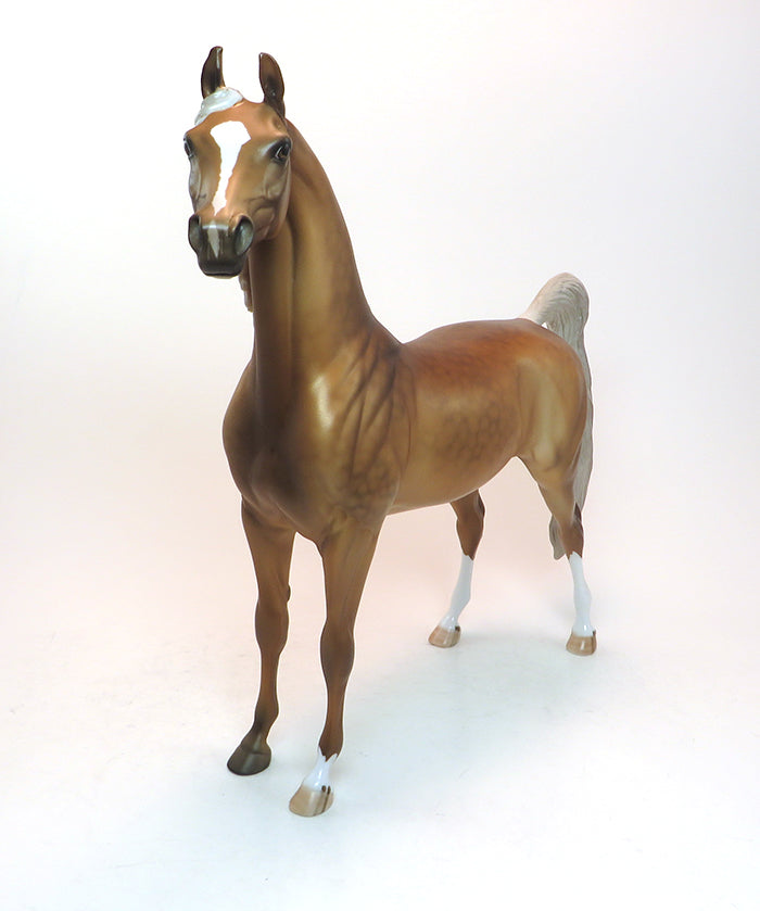 DOWN PAYMENT - OOAK SOOTY PALOMINO ARABIAN MODEL HORSE - 1/30