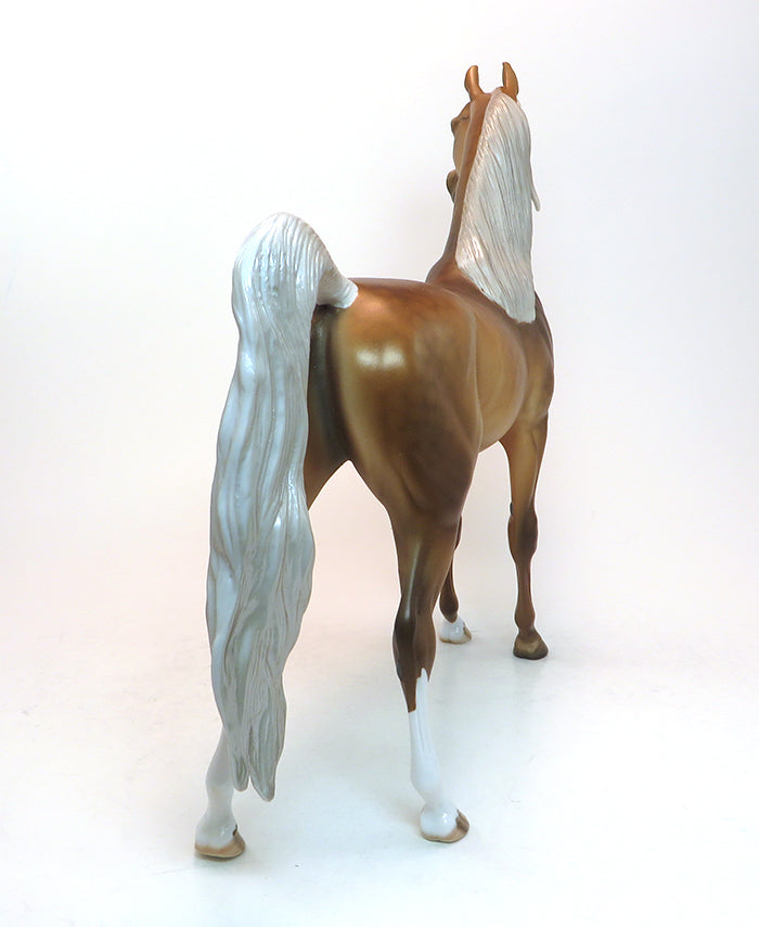 DOWN PAYMENT - OOAK SOOTY PALOMINO ARABIAN MODEL HORSE - 1/30