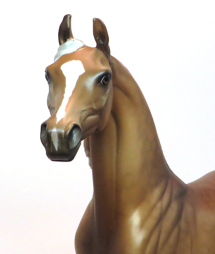 DOWN PAYMENT - OOAK SOOTY PALOMINO ARABIAN MODEL HORSE - 1/30