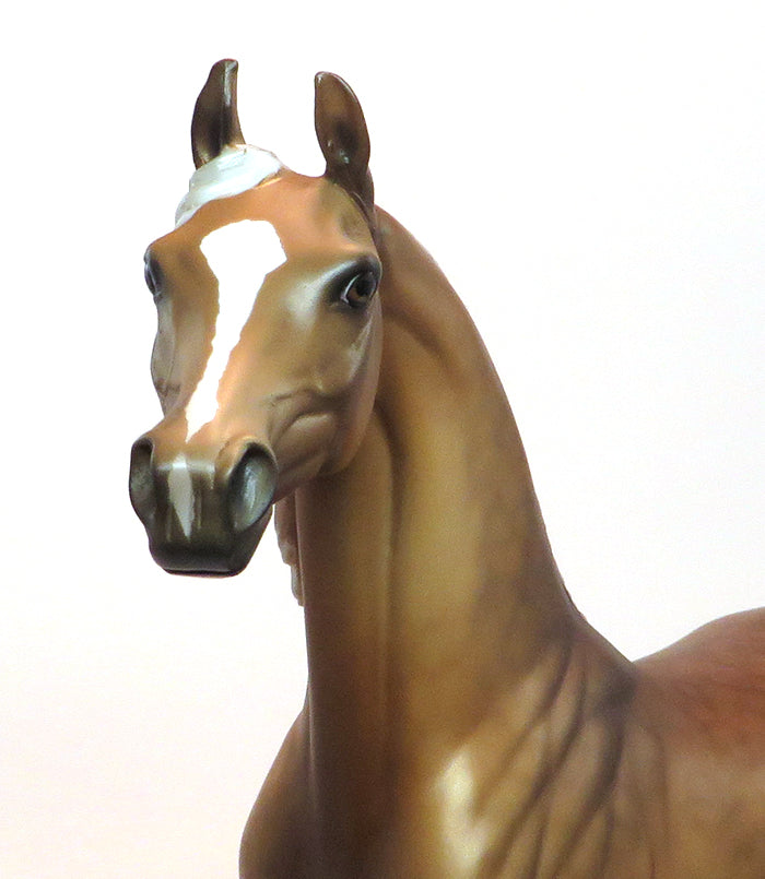 DOWN PAYMENT - OOAK SOOTY PALOMINO ARABIAN MODEL HORSE - 1/30