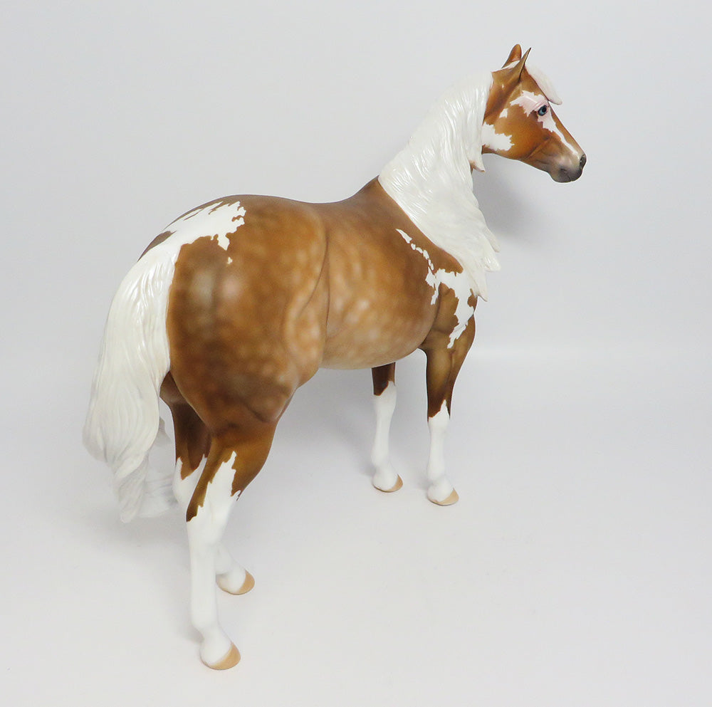BRUNO-OOAK DAPPLE PALOMINO PAINT ISH MODEL HORSE 6/2/17