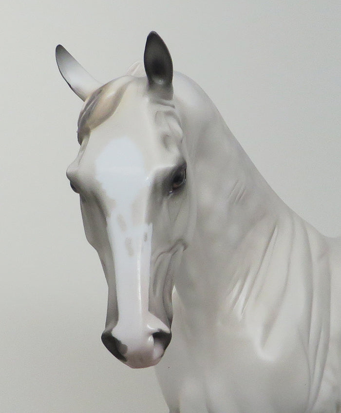 REEDUS - OOAK DAPPLE GREY TENNESSEE WALKER MODEL HORSE - 1/29