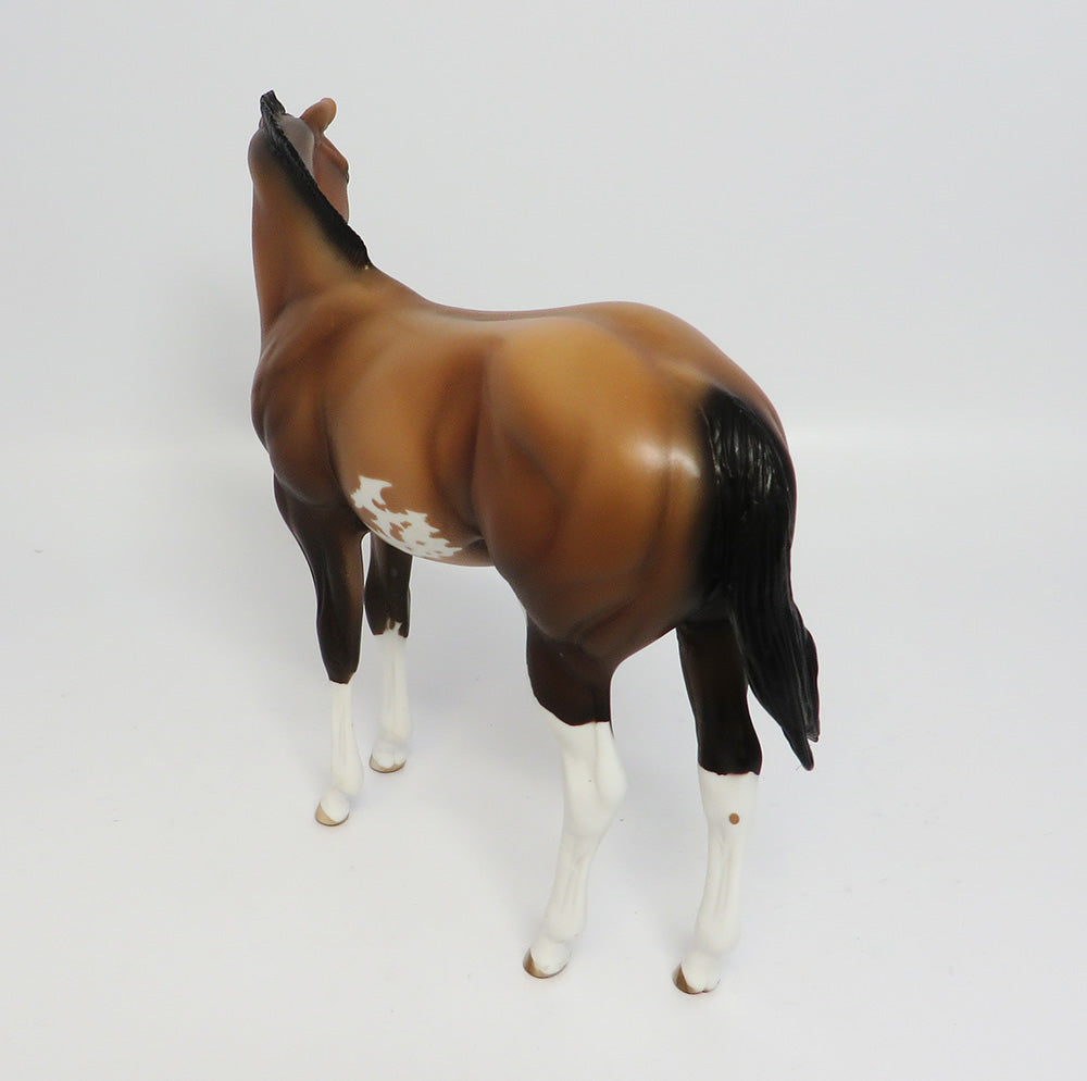 HAPPY DANCE~OOAK BAY PINTO WEANLING MODEL HORSE 6/1/17