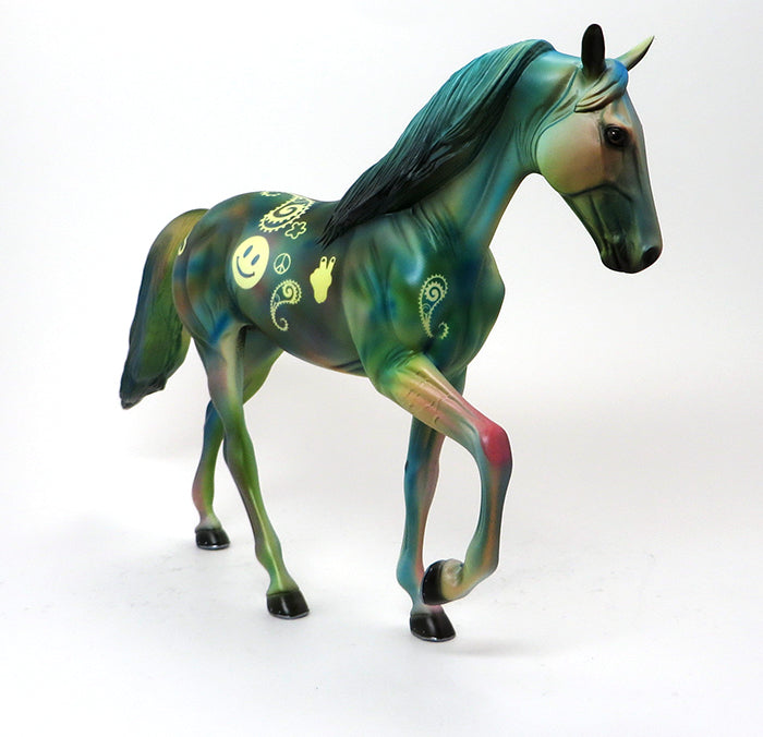 EMERALD DAYDREAM-TIE DYE TENNESSEE WALKER-OOAK-10/9