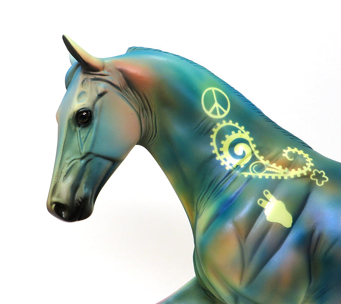 EMERALD DAYDREAM-TIE DYE TENNESSEE WALKER-OOAK-10/9