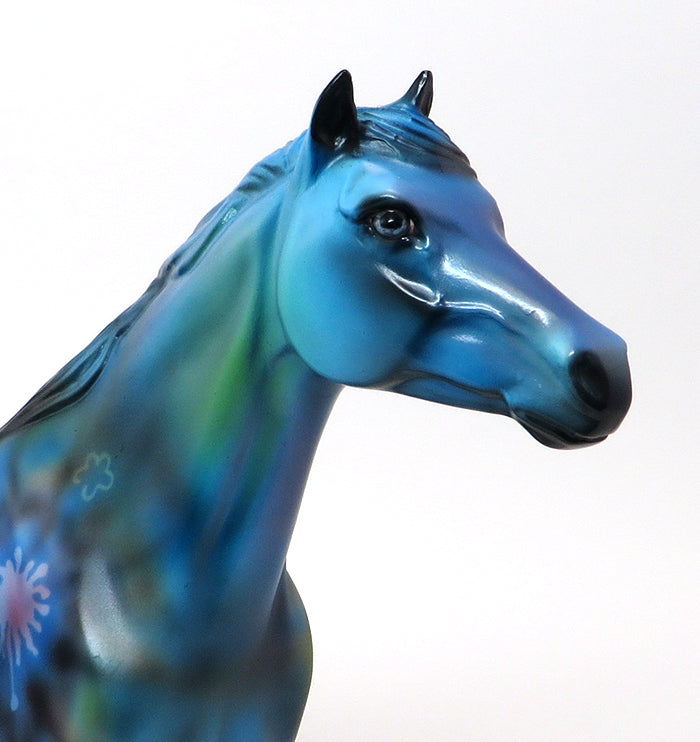 TYE-BLUE TYE DYE-MUSTANG-OOAK 10/9