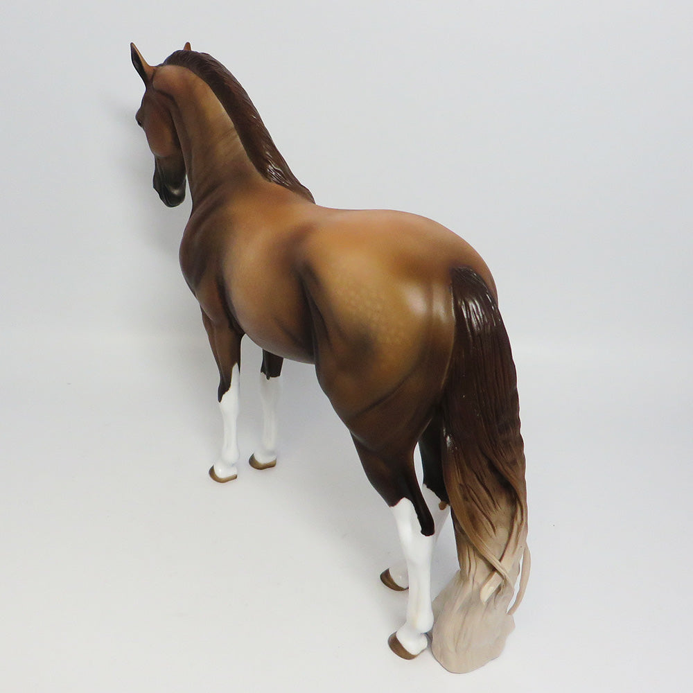 SPICED RUM~OOAK DAPPLE LIVER CHESTNUT ANDALUSIAN MODEL 6/2/17