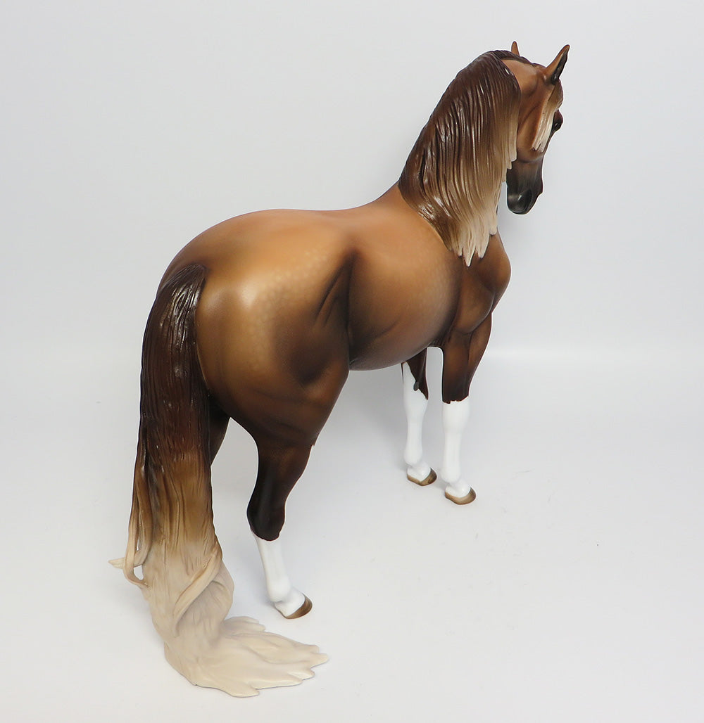SPICED RUM~OOAK DAPPLE LIVER CHESTNUT ANDALUSIAN MODEL 6/2/17