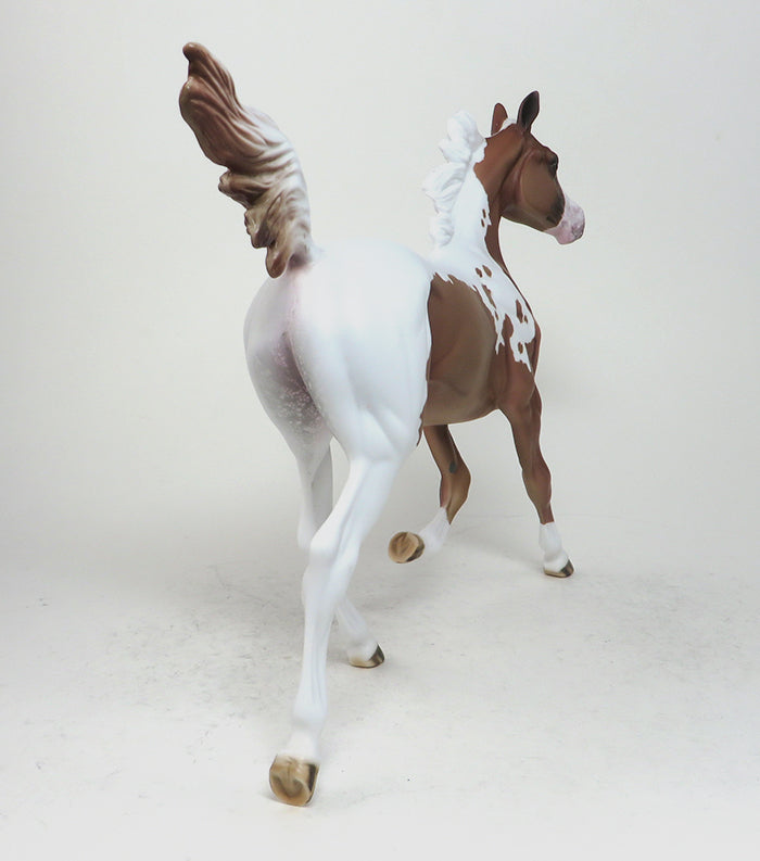 RIVER DANCE - OOAK -CHESTNUT PAINT YEARLING MODEL HORSE 12/10