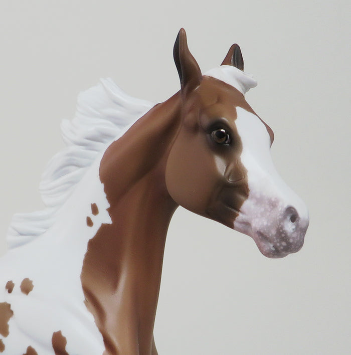 RIVER DANCE - OOAK -CHESTNUT PAINT YEARLING MODEL HORSE 12/10