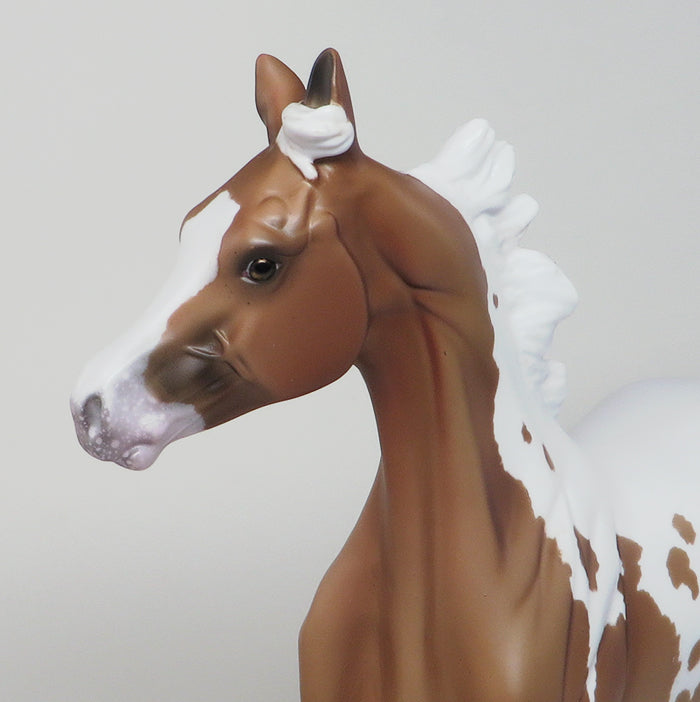 RIVER DANCE - OOAK -CHESTNUT PAINT YEARLING MODEL HORSE 12/10