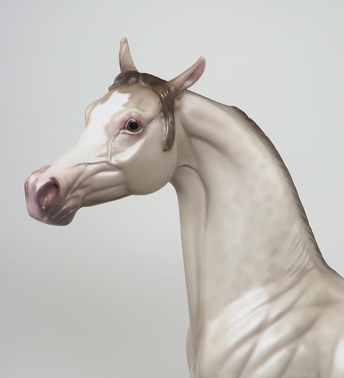 RESURGENCE - OOAK REVERSE DAPPLE CHAMPAGNE ARABIAN MODEL HORSE by SHERYL LEISURE - 1/29