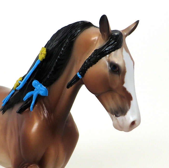 DUST DEVIL - OOAK BUCKSKIN TENNESSEE WALKER by Caroline Boydston - 10/9