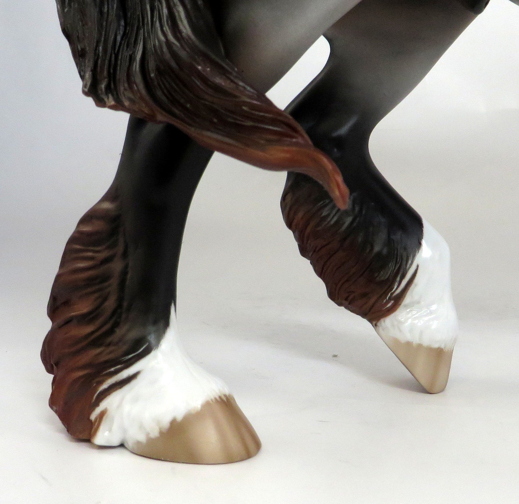 HUMDINGER-LE-4 DAPPLE BLUE ROAN TROTTING DRAFTER MODEL HORSE BY SHERYL LEISURE 12/29