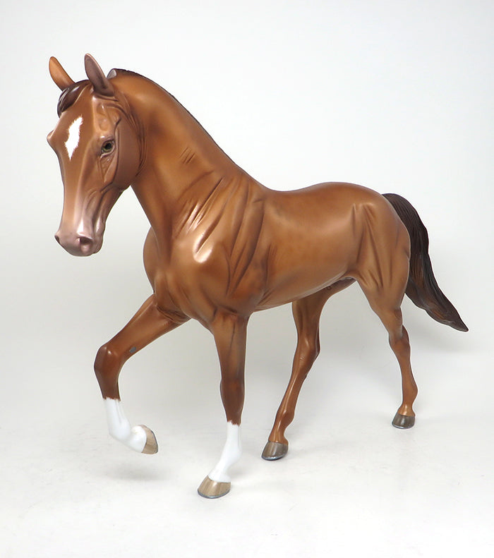 THE BOY - OOAK REVERSE DAPPLED CHAMPAGNE TENNESSEE WALKER MODEL HORSE by SHERYL LEISURE - 1/29