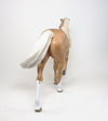 KINGSMAN - OOAK DAPPLED CHAMPAGNE PALOMINO TENNESSEE WALKER MODEL HORSE by SHERYL LEISURE - 1/29