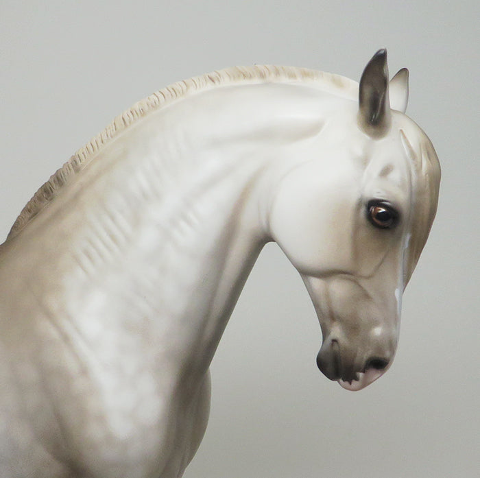 LA LA LAND - OOAK DAPPLE GREY ANDALUSIAN MODEL HORSE - 1/29