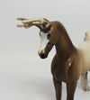 MIDGE-OOAK PEBBLES SADDLEBRED REINDEER DECORATOR MODEL HORSE 12-19-17