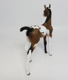 DREAMER-OOAK BAY PINTO FOAL MODEL HORSE 6/8/17