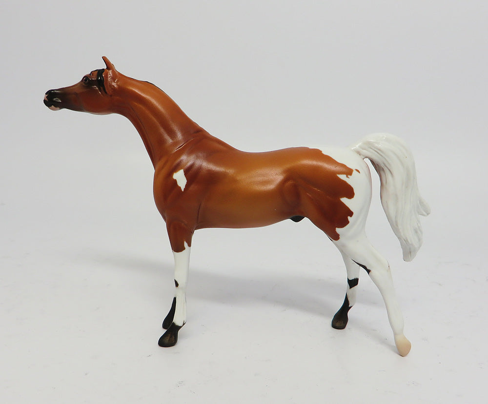 PEACE TRAIN~OOAK GOLDEN BAY PINTO ARABIAN CHIP MODEL HORSE 6.8/17