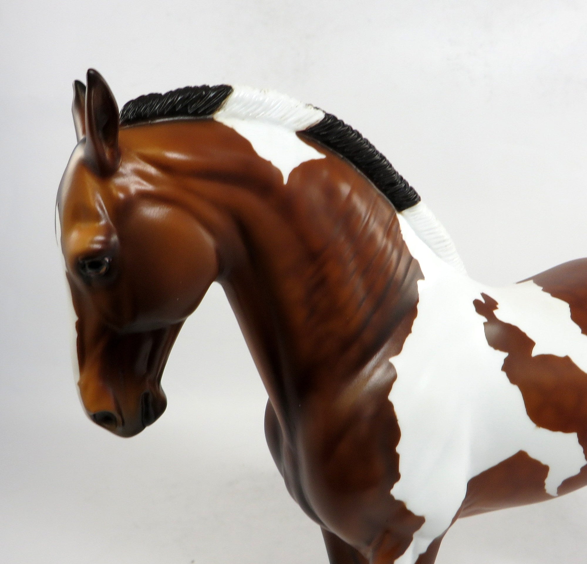 MALONE-OOAK DAPPLE BAY PAINT ANDALUSIAN MODEL HORSE 12/30