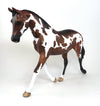 RHAPSODY AND RHYTHM - OOAK BROWN BAY OVERO PALOUSE-MODEL HORSE by SHERYL LEISURE - 1/11