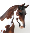 RHAPSODY AND RHYTHM - OOAK BROWN BAY OVERO PALOUSE-MODEL HORSE by SHERYL LEISURE - 1/11