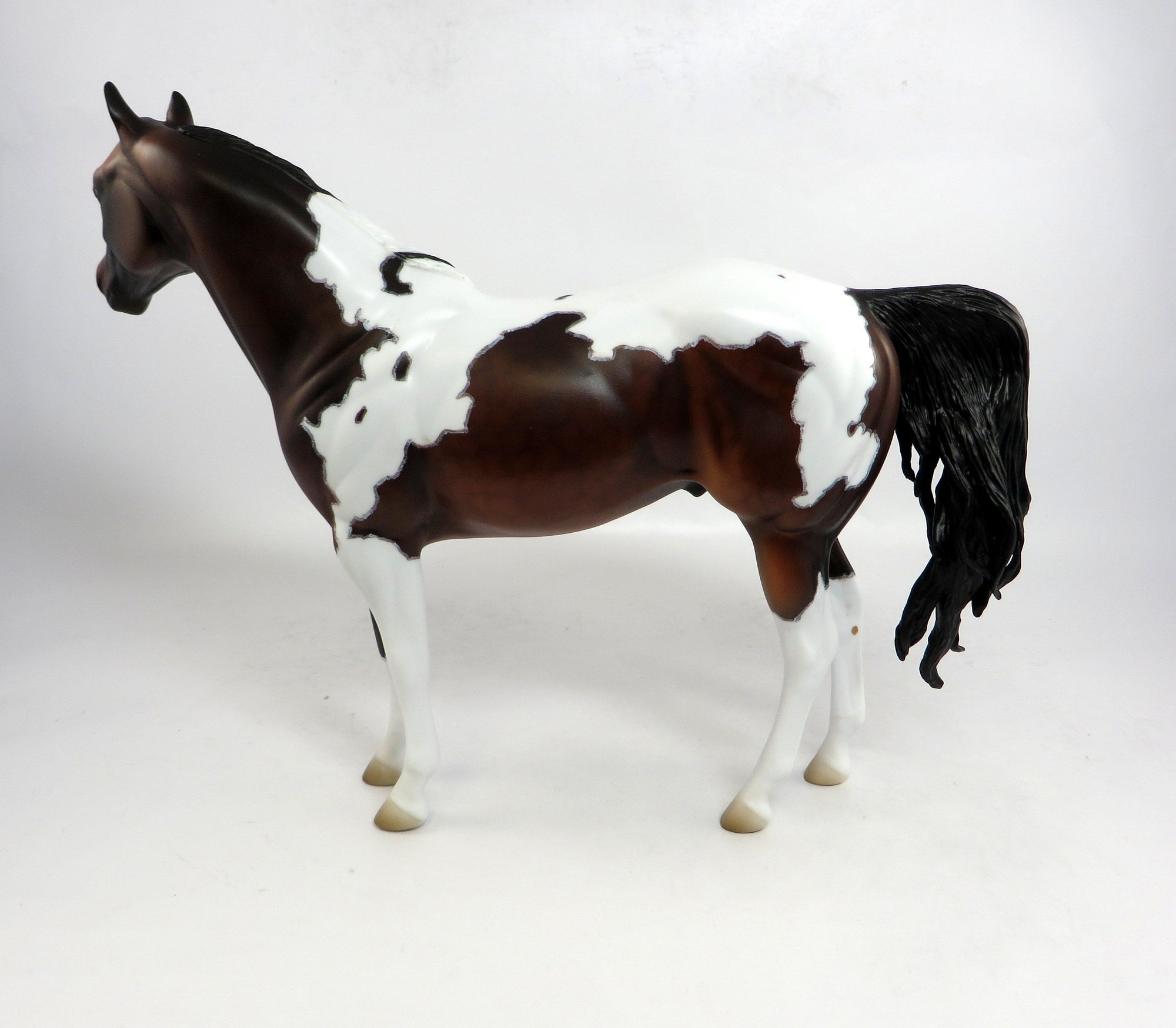 BAD MEDICINE-OOAK DAPPLE BAY PAINT ISH MODEL HORSE 12/30