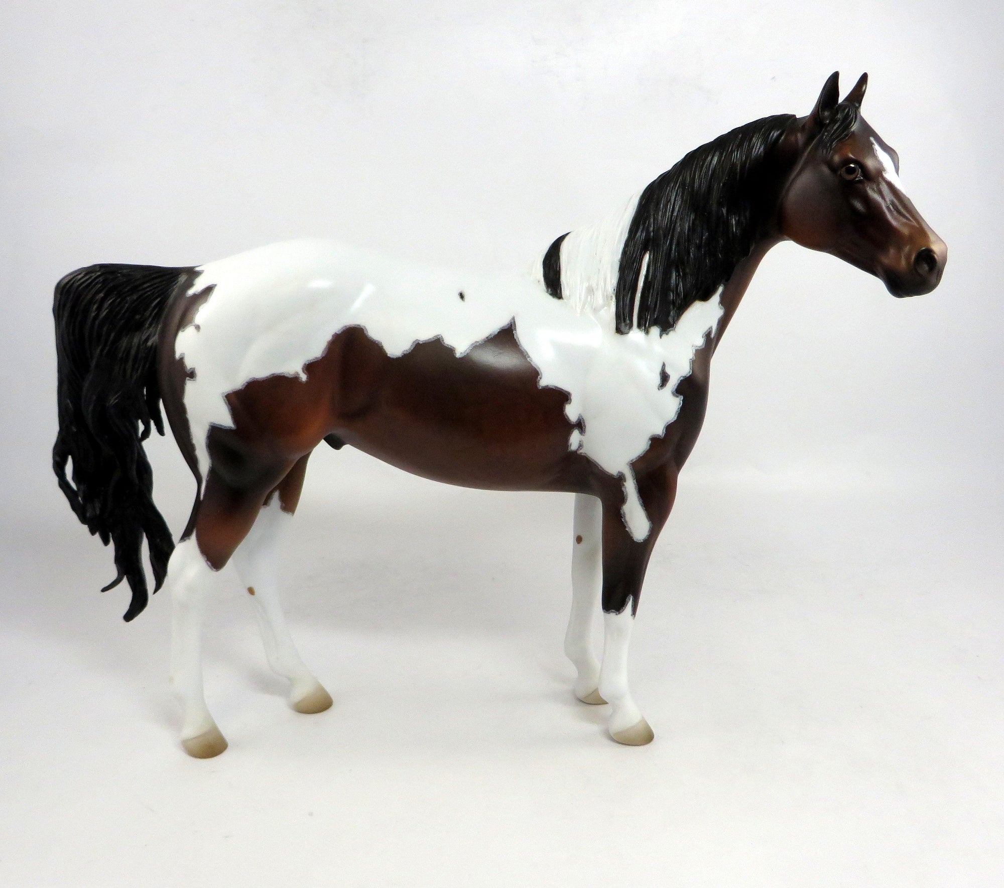 BAD MEDICINE-OOAK DAPPLE BAY PAINT ISH MODEL HORSE 12/30