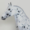 KENSINGTON-OOAK-LOUD APPALOOSA STANDING DRAFTER MODEL HORSE  12/15