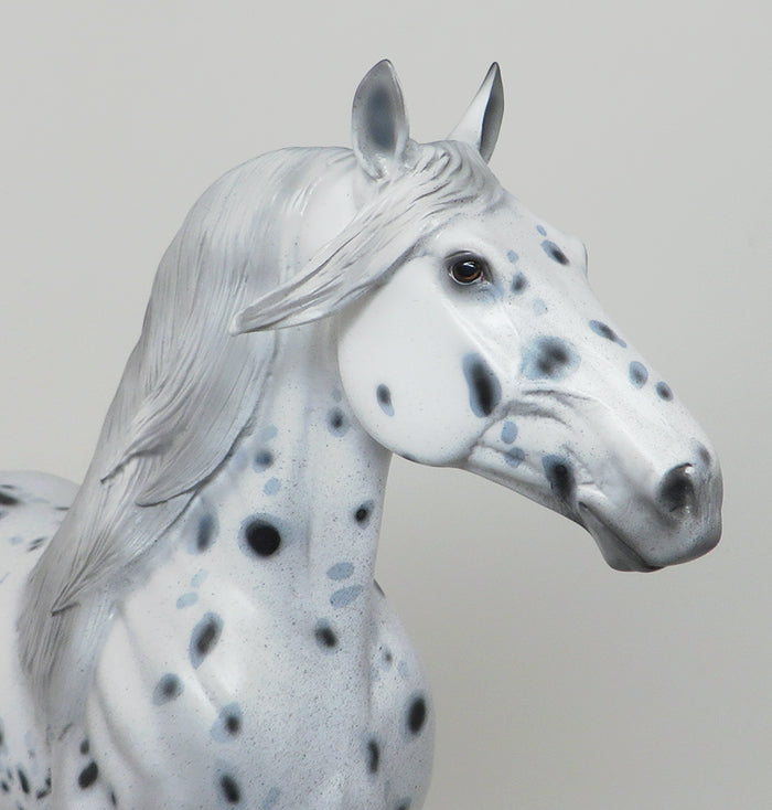 KENSINGTON-OOAK-LOUD APPALOOSA STANDING DRAFTER MODEL HORSE  12/15