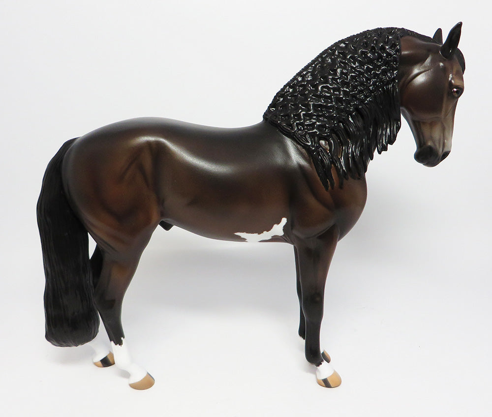 THADIUS~OOAK BROWN BAY PINTO ANDALUSIAN MODEL HORSE 6/9/17