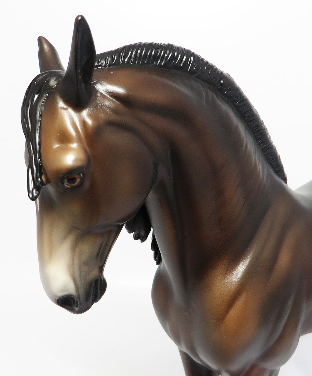 THADIUS~OOAK BROWN BAY PINTO ANDALUSIAN MODEL HORSE 6/9/17