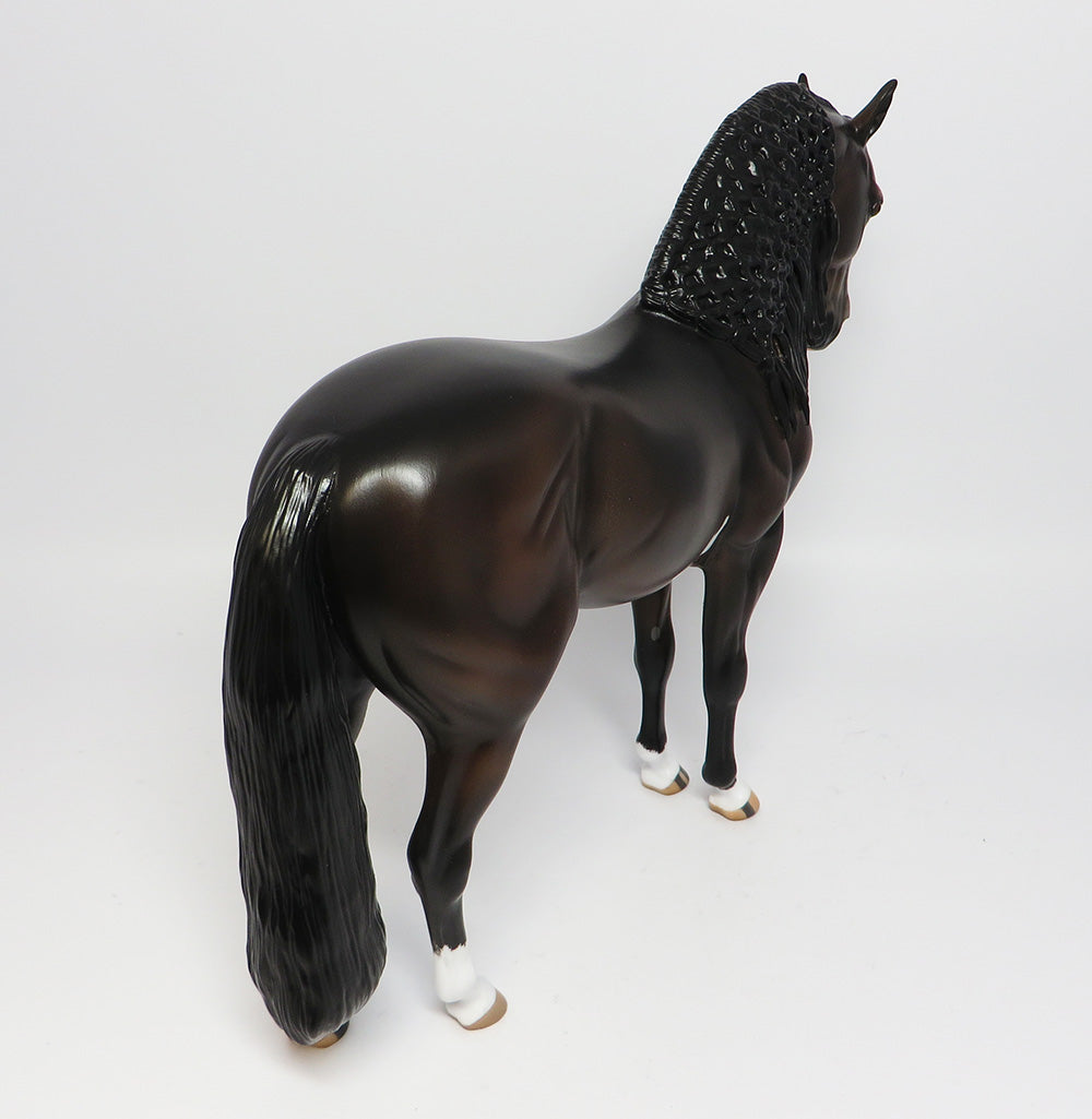 THADIUS~OOAK BROWN BAY PINTO ANDALUSIAN MODEL HORSE 6/9/17