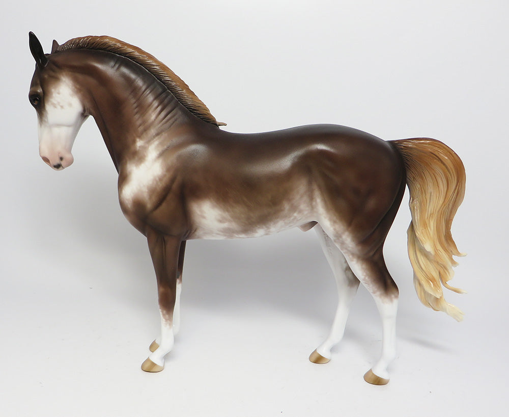 HEARTBREAK HOTEL~OOAK CHESTNUT SABINO ANDALUSIAN MODEL HORSE BY SHERYL LEISURE 6/6/17