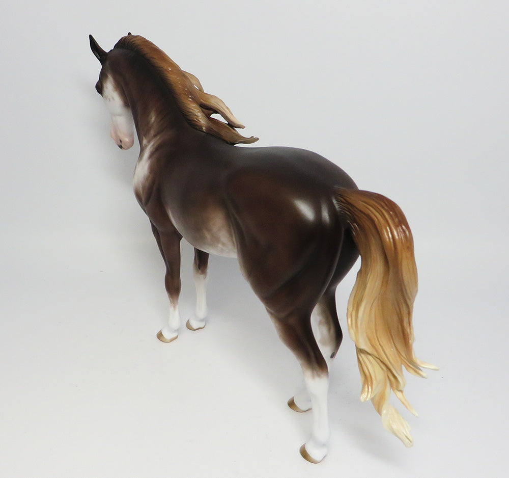 HEARTBREAK HOTEL~OOAK CHESTNUT SABINO ANDALUSIAN MODEL HORSE BY SHERYL LEISURE 6/6/17