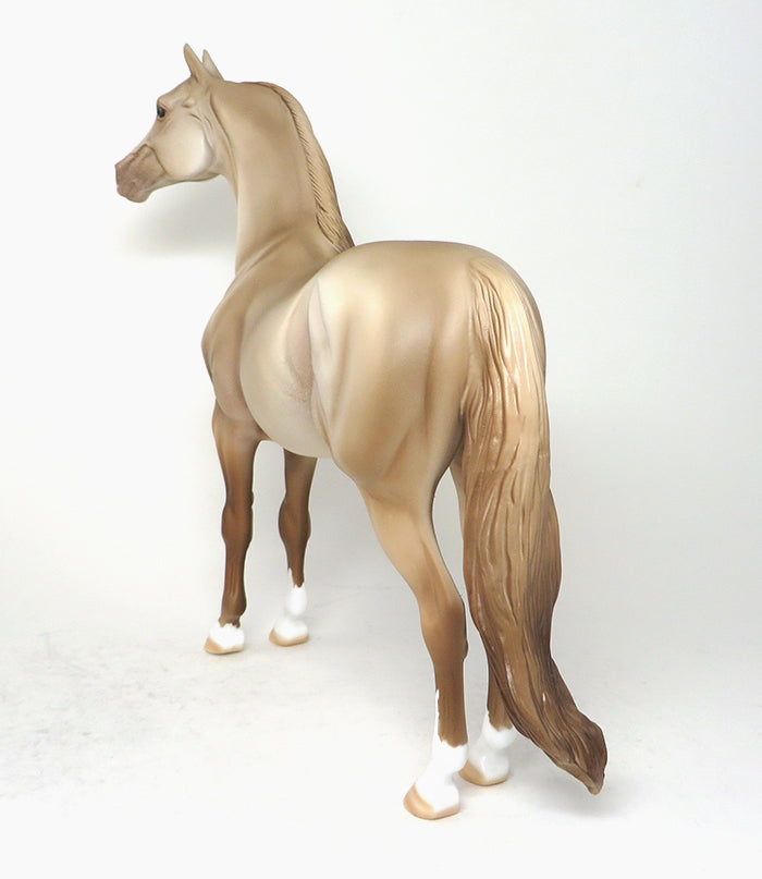 CHAMPAGNE AND CAVIAR DREAMS-OOAK-CHAMPAGNE MORGAN MODEL HORSE 12/15