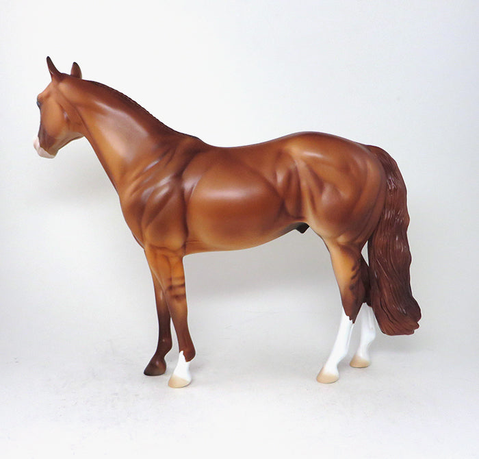 PLURIBUS~LE-2-RED DUN ISH MODEL HORSE 12/15